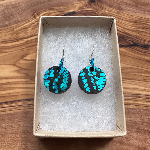 Wooden Circle Earrings