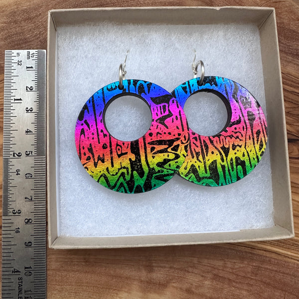 Limited Edition Rainbow Hoop Earrings