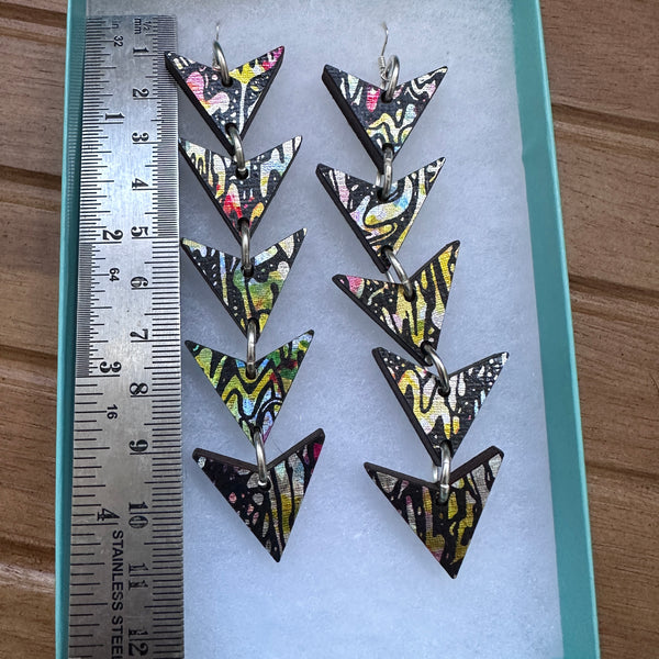 Limited Edition Rainbow Arrow Earings
