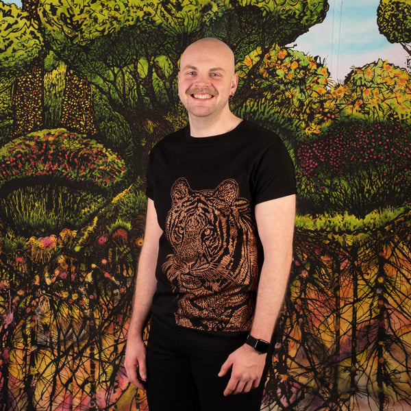 Organic cotton "Totem Tiger" t-shirt