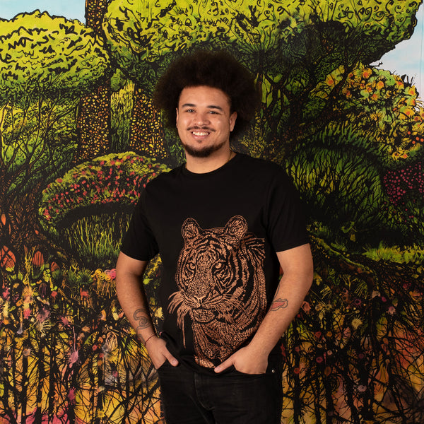 Organic cotton "Totem Tiger" t-shirt